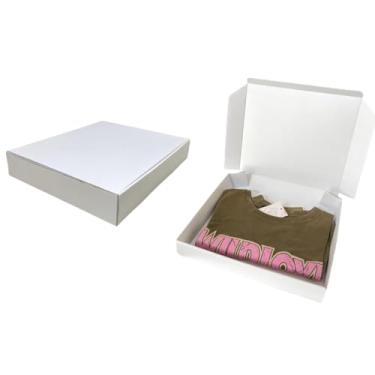 Imagem de 20 Caixas De Papelão 30x25x5 Branco Roupas Doces Salgados Cauzone Donuts