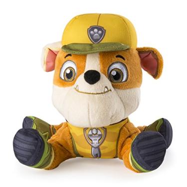 Imagem de Paw Patrol, Jungle Rescue, 8” Plush, Rubble