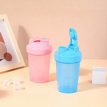 Imagem de Coqueteleira Easy-Clean de 400 ml – Copo de água esportivo livre de BPA para fitness e mistura de proteínas - azul