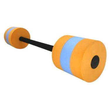 Imagem de Vaveren Pesos de piscina de espuma de halteres aquáticos de treinamento de natação de natação, barra de fitness aquática para aeróbica esportiva aquática, Laranja Azul