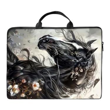 Imagem de RWUTYTIUL Bolsa de ombro para laptop para mulheres e homens, 43 cm, bolsa de mão de couro PU impermeável de grande capacidade, adequada para iPad/netbook/tablet/leitor de 39.6 cm, 40.6 cm, 17