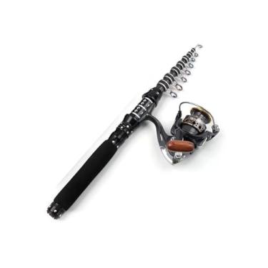 Imagem de Vara de Pesca de Viagem Combos de carretel vara portátil carbono telescópica e carretéis pesca com molinete(3.0M Rod 3000 Reel)