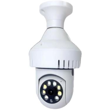 Imagem de Câmera Segurança Ip Wifi 360 Lâmpada Full HD 1080 Detector Fumaça - Detector Fumaça - À Prova d´Àgua.