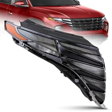 Imagem de Conjunto de luzes de circulação diurna compatível com Hyundai 2022-2024 Tucson SEL/SE (acabamento preto), LED DRL, lado direito/do passageiro, 92208-CW010 / 92208-N9160