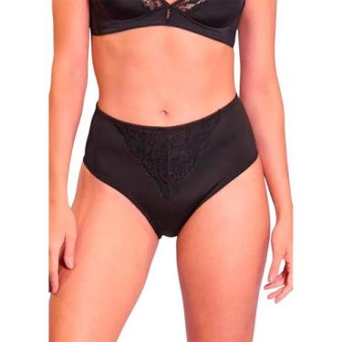 Imagem de Calcinha Alta Duloren 114577 Control Top Renda e Microfibra T. M/XL, G
