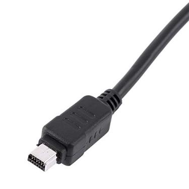 Imagem de Cabo de dados USB para câmera digital, cabo de transferência de dados de 12 pinos de 1,5 m para SP320 SP590U720 U820, preto