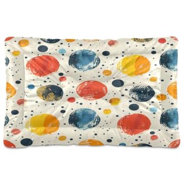 Imagem de CEBUGI Cama para cães de 91 x 61 cm, lavável, respirável, tapete para animais de estimação com fundo antiderrapante, almofada de bolinhas para cães pequenos e médios
