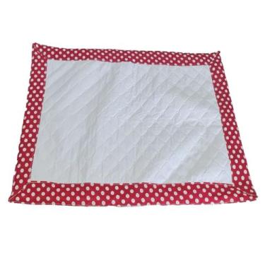 Imagem de Tapete Higienico para Cachorros Pet Lavável e Reutilizável 50x70cm - Microfibra Matelada Impermeável - Minnie Vermelho