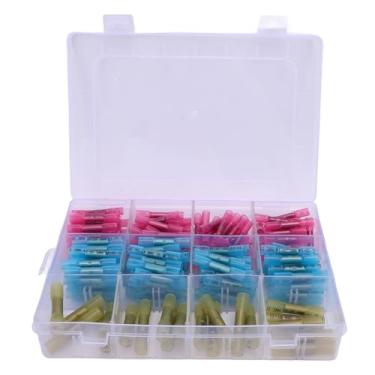 Imagem de aqxreight Terminal de Extremidade Termorretrátil de Nylon à Prova d'água Terminais de Crimpagem de Fio Emendas de Extremidade para Caminhão de Barco Automotivo Marinho 360 Unidades de (200 unidades)