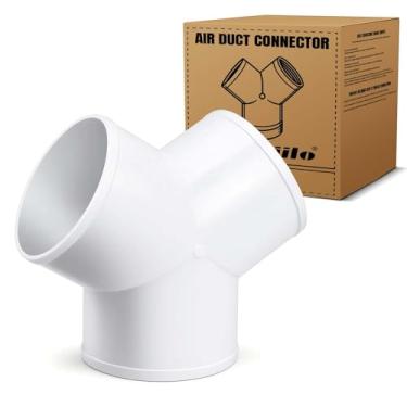 Imagem de Conector de duto de 3 vias, divisor de duto de 15 cm para mangueira de ventilação do secador do exaustor, forma em Y