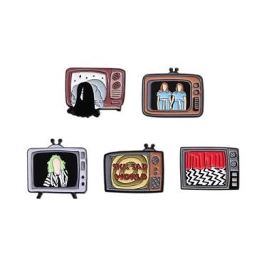 Imagem de Conjunto De Pins De Esmalte De Personagens De Filmes De Terror De Hall