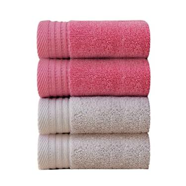 Imagem de Toalha pequena de algodão lavar um rosto com sucção doméstica para os amantes de cabelo não é fácil de deixar cair o cabelo para tomar banho (A 4ps 50x25cm)