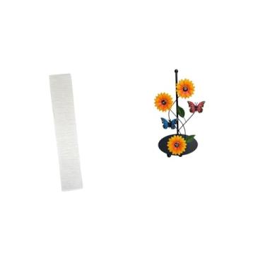 Imagem de Whtkoph Abajur de Papel para Luminária de Chão Vertical para Sala de Estar com Dispensador de Lenços Antiderrapante.