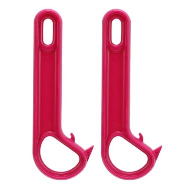 Imagem de Abridor de lata com 2 peças, abridor de lata pop para idosos, abridor de lata fácil de abrir com alça ergonômica, aderência confortável (roxo)