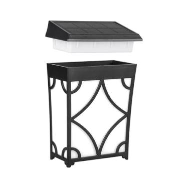 Imagem de aqxreight Lâmpada de Parede Movida a Energia Solar, Luz para Jardim Ao Ar Livre, Luzes Decorativas de Paisagem, Ip65, à Prova D'água, Lâmpada de Quintal, Luz Quente e Colorida