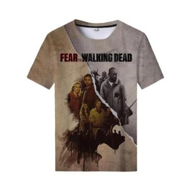 Imagem de Camiseta Oversize 3D the Walking Dead, Estilo Streetwear De Verão, Gol