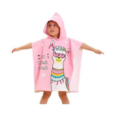 Imagem de Roupão De Banho Para Meninas Com Tema De Unicórnio, Tubarão E Sereia, 
