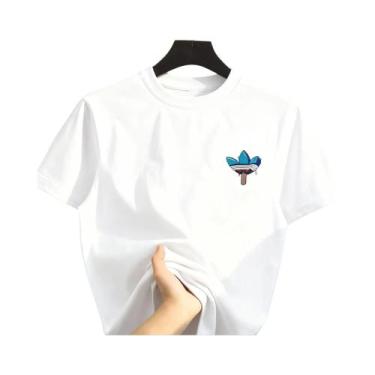 Imagem de Camiseta Unissex De Algodão Puro Com Estampa De Desenho Animado Estilo