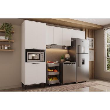 Imagem de Cozinha Modulada Carraro Alpha Alpha 3 Peças (2Aéreos+1Paneleiro) C3P34 Branco-Carraro