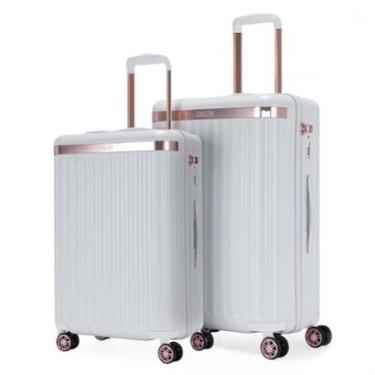 Imagem de Kit 2 Malas de Viagem Cavalera ABS TSA Resistente C/ Cadeado-Feminino