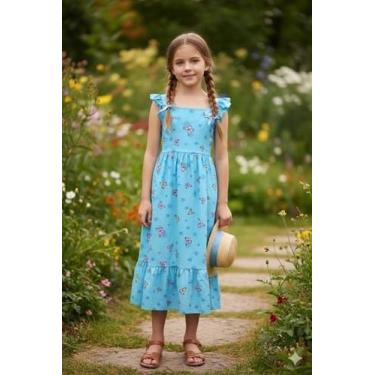 Imagem de Vestido rafaela borboleta - MODAS LEONARDO, 10, Azul celeste