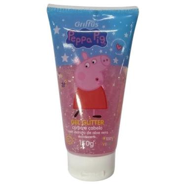 Imagem de Gel Glitter Corpo e Cabelo Com Extrato de Aloe Vera Vegano Peppa Pig G