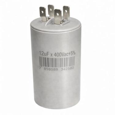 Imagem de CAPACITOR PERMANENTE 12uF 400V METALIZADO C/ TERMINAL PARA MOTOR - TRI