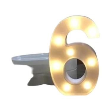 Imagem de Luz Noturna LED Luminosa Em Formato De Letra 16/22CM DIY Alfabeto Núme