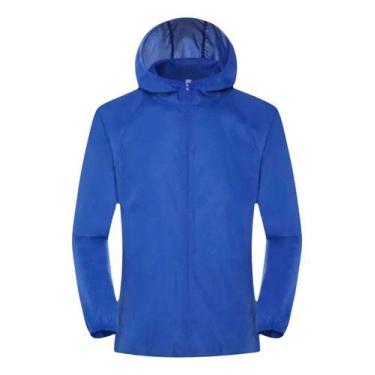 Imagem de Corta Vento, Capa De Chuva, Com Capuz! - LNGXO, G, Azul