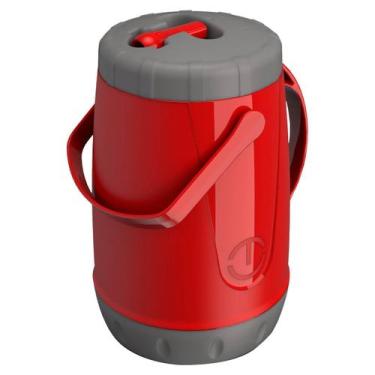 Imagem de Garrafa Térmica Pavia Tererê 2,5 Litros Unitermi, Vermelho