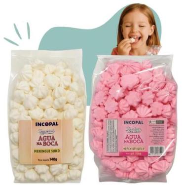 Imagem de 400Mini Suspiros Artesanais Merengue com Sabor Caseiro 2x140g - Incopa