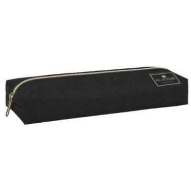 Imagem de Estojo Flat Academie Preto - Tilibra
