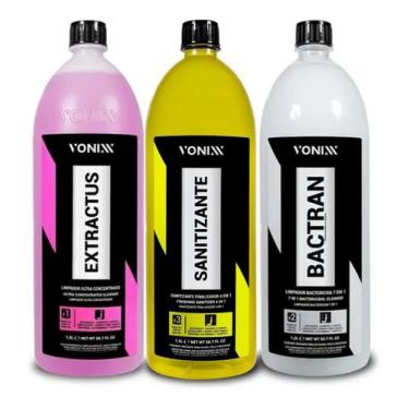 Imagem de Kit Sistema Vsc Bactran, Extractus E Sanitizante 1,5l Vonixx