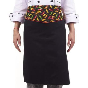 Imagem de Avental De Cintura Para Chef Cozinha Unissex Estampas Variadas Outlet 
