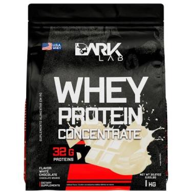 Imagem de Whey Protein Concentrado 1kg Dark Lab, Chocolate Branco