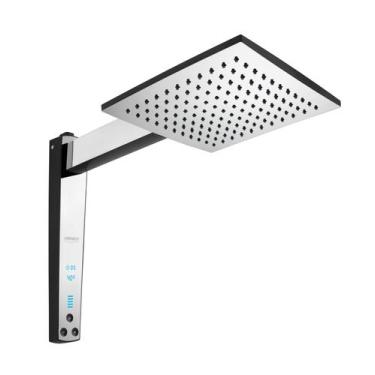 Imagem de Chuveiro Ducha Acqua Century Digital Lorenzetti Preto Cromado 127v 550