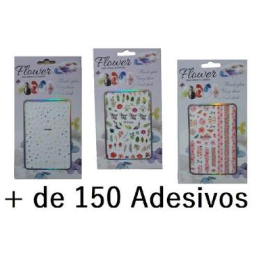 Imagem de Kit com + de 150 Adesivos Flower para Decoração de Unhas - KOPECK, Ama