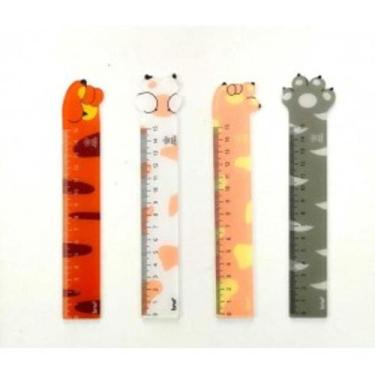 Imagem de Regua plastica brw 15cm pet, Laranja