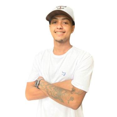 Imagem de Camiseta T-Shirt Masculina Lisa Country Os Boiadeiros, Branco, GG