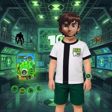 Imagem de Fantasia Infantil Menino Ben 10 Com Omnitrix + Máscara 3D - SGB MODAS,