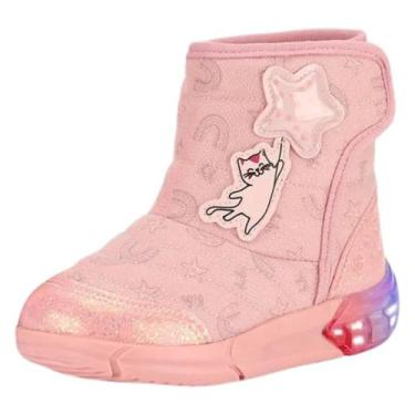 Imagem de Bota Infantil Menina Luz de LED Space Confortável Gato Bibi, Gloss, Es