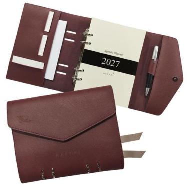 Imagem de Agenda Planner 2027 129-R Raffai Couros, Marsala