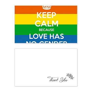 Imagem de Rainbow Gay Lésbica LGBT Cartão de Agradecimento Papel de Aniversário Saudação de Casamento