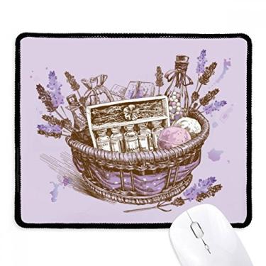 Imagem de Tapete de borracha para jogos com bordas costuradas para pintura de plantas de flores