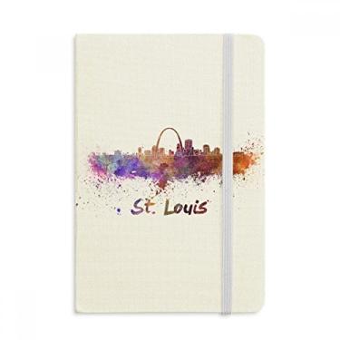 Imagem de Caderno de aquarela St.Louis America City, capa dura oficial, diário clássico