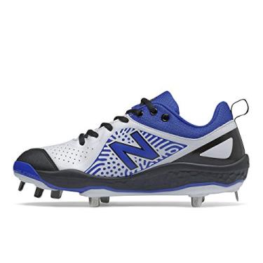 Imagem de New Balance Tênis feminino Fresh Foam Velo V2 Metal Softball, Preto/Royal, 5