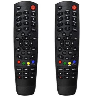 Imagem de kit 2 Controle Remoto Receptor Tocombox Soccer HD - sky