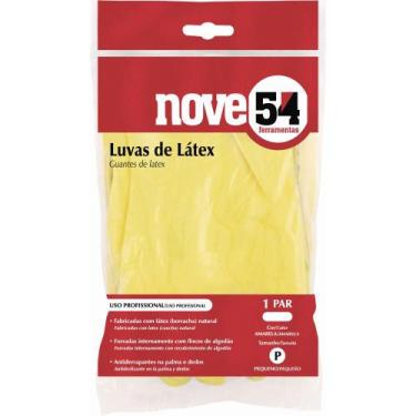 Imagem de Luva látex m amarela com forro ca13336 - Nove54