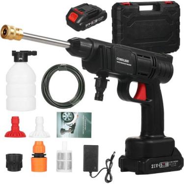 Imagem de Lavadora Jato De Alta Pressão carro moto faxina jardinagem Recarregáve