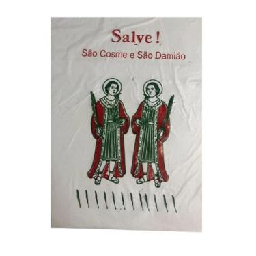 Imagem de Kit 50 Saquinhos de Plástico Festa Cosme e Damião 18x28 - Lynx produçõ